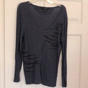 Women’s Calvin Klein Navy long sleeve shirt sz L